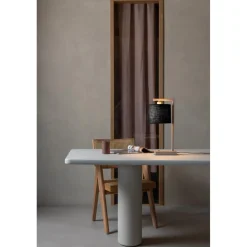 It s About Romi Lampe de table Boston sable abat-jour noir Discount