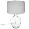 3S. x Home Lampe en coton H43,5cm blanc Discount