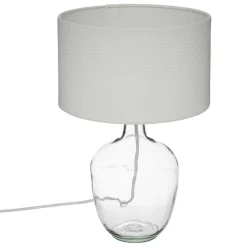 3S. x Home Lampe en coton H43,5cm blanc Discount