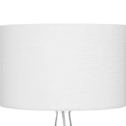 3S. x Home Lampe en coton H43,5cm blanc Discount