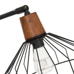 3S. x Home Lampe noire en métal New