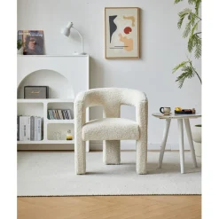 3S. x Home Le Fauteuil ARUSHA design moderne Blanc New