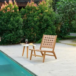 3S. x Home Le fauteuil intérieur extérieur en acacia massif AGUILARES Best