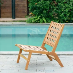 3S. x Home Le fauteuil intérieur extérieur en acacia massif AGUILARES Best