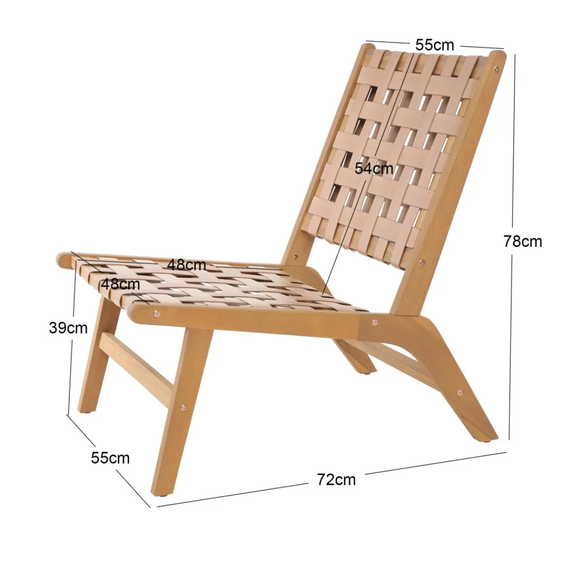 3S. x Home Le fauteuil intérieur extérieur en acacia massif AGUILARES Best