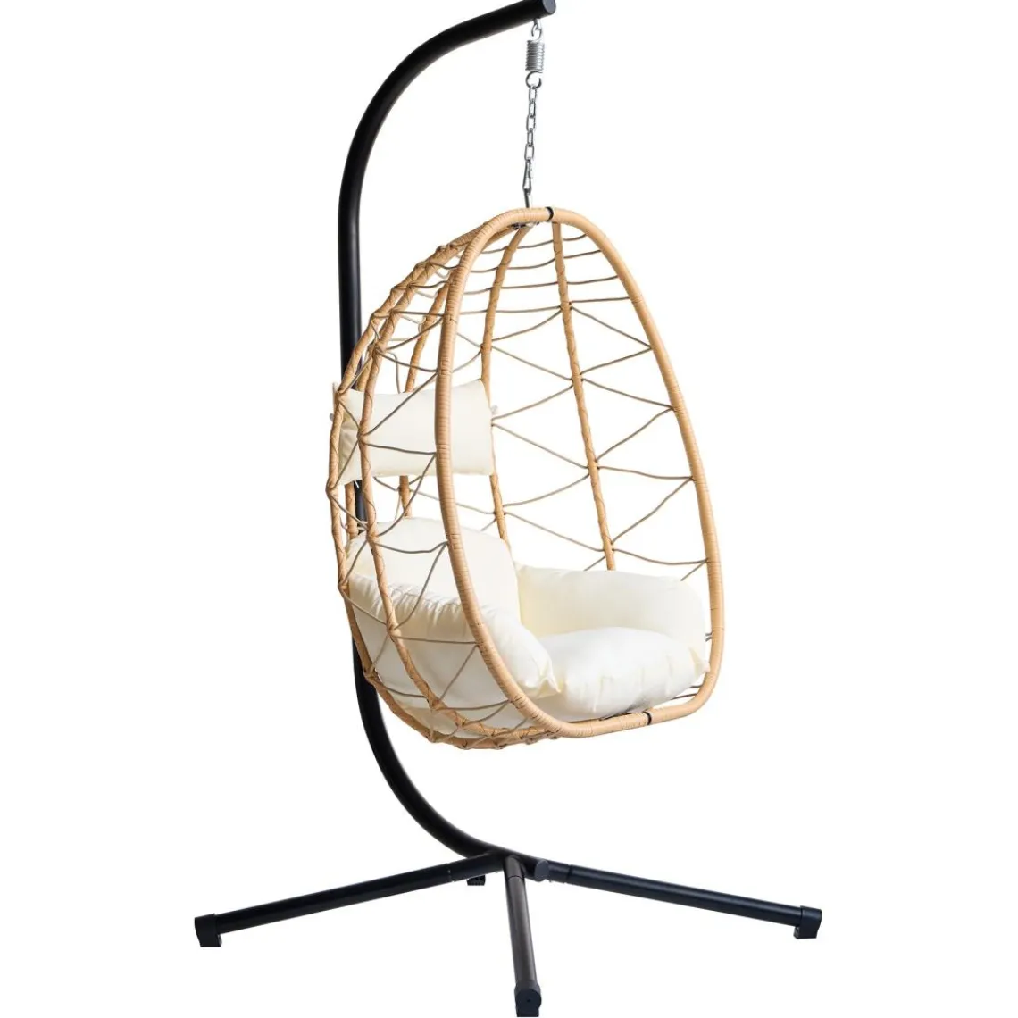 3S. x Home Le fauteuil suspendu VENICE style scandinave marron New