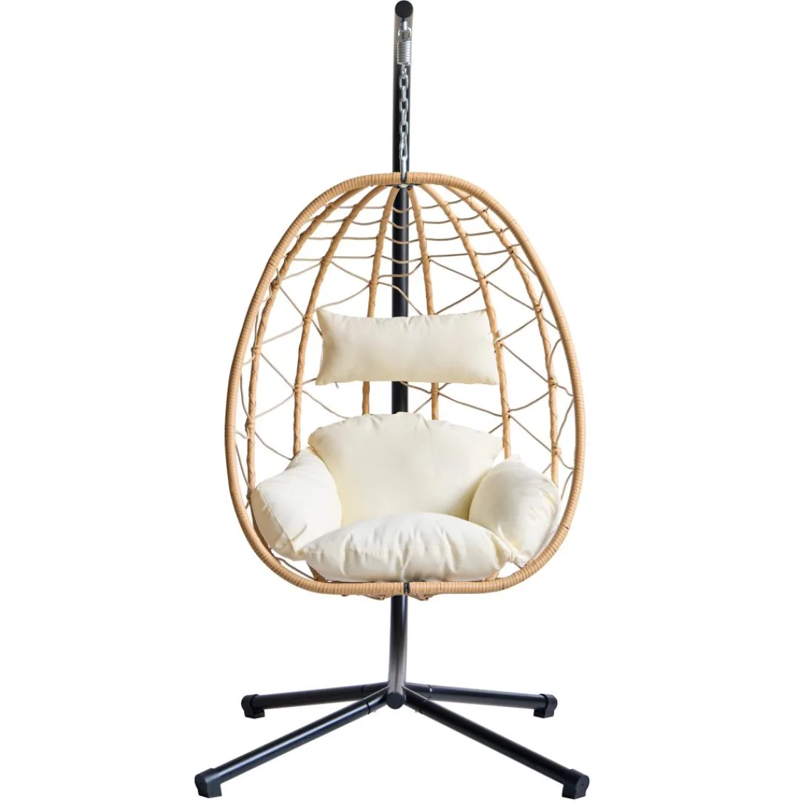 3S. x Home Le fauteuil suspendu VENICE style scandinave marron New