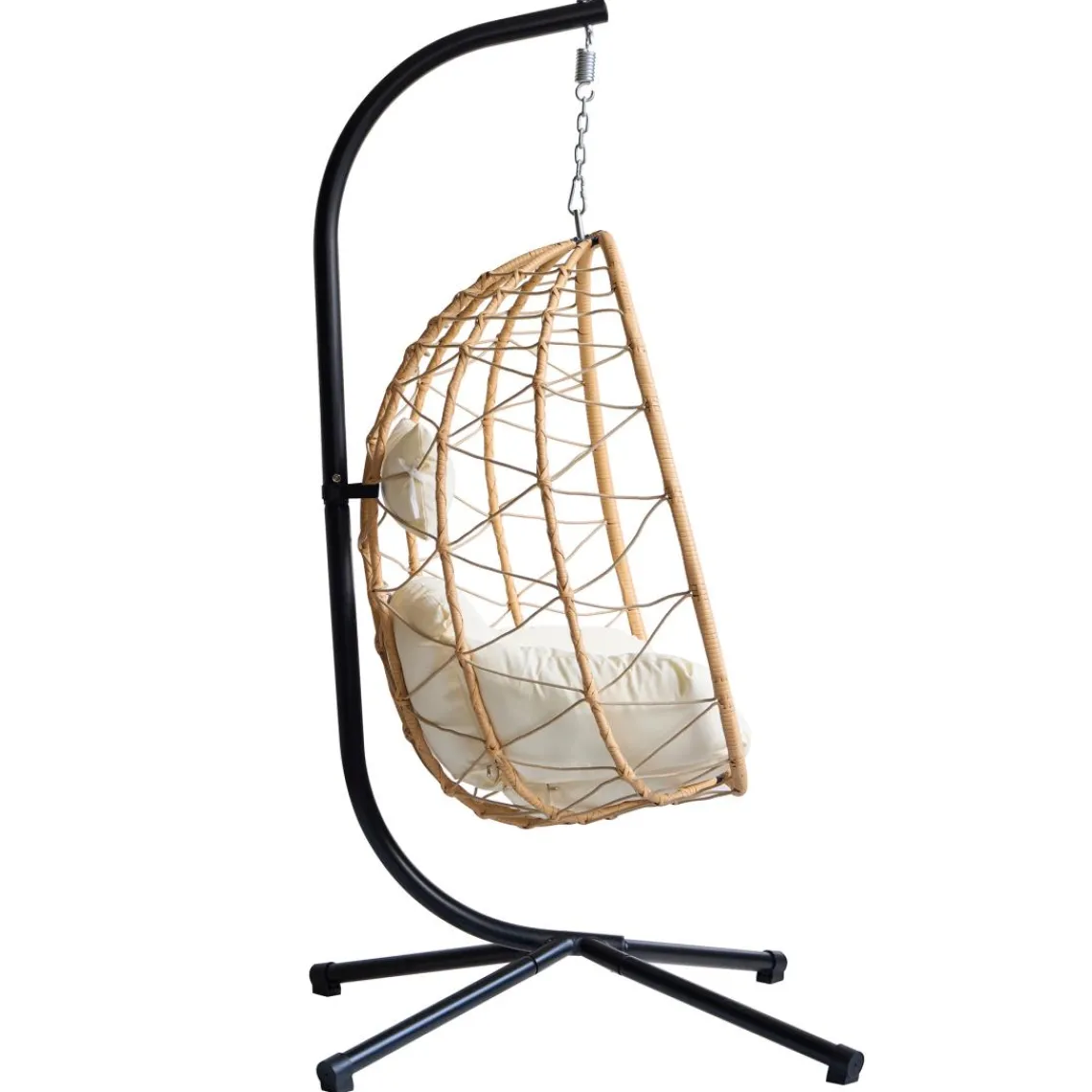 3S. x Home Le fauteuil suspendu VENICE style scandinave marron New