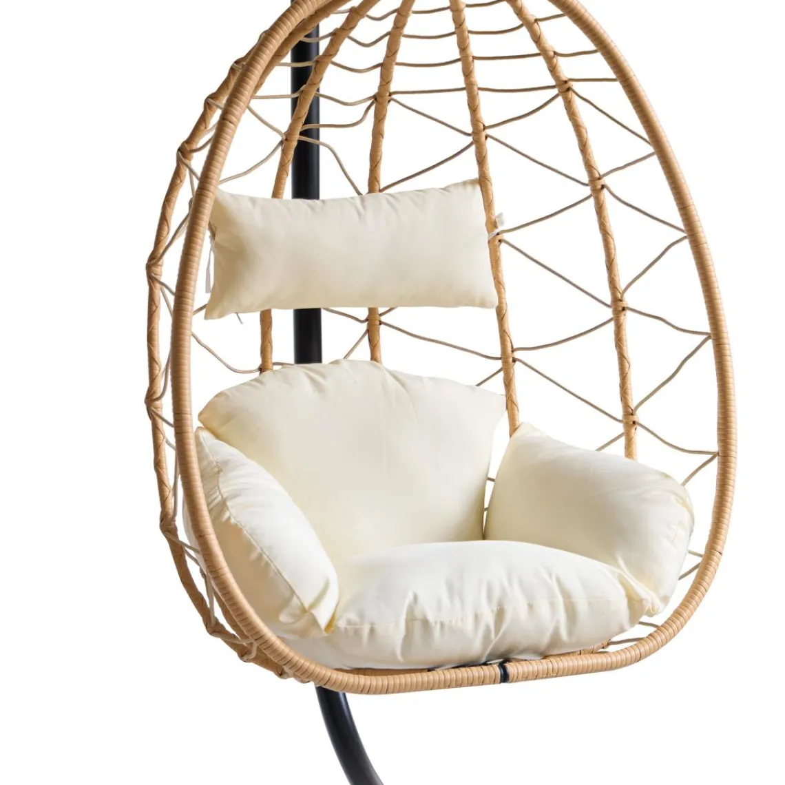 3S. x Home Le fauteuil suspendu VENICE style scandinave marron New