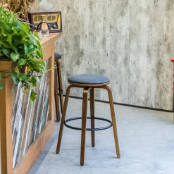 3S. x Home Le lot de tabouret de bar MORENO design industriel élégant assise garnie de mousse ultra-dense Outlet