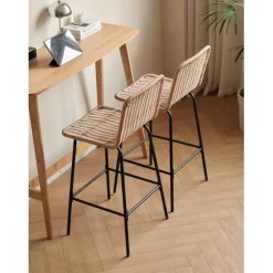 3S. x Home Le lot de tabourets BANGKOK design moderne et son élégant alliage de matières Online