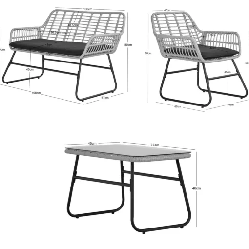 3S. x Home Le salon de jardin DANANG style scandinave et sa couleur noire intemporelle Online