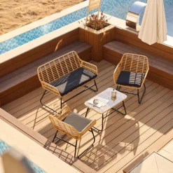 3S. x Home Le salon de jardin DANANG style scandinave et sa couleur noire intemporelle Online