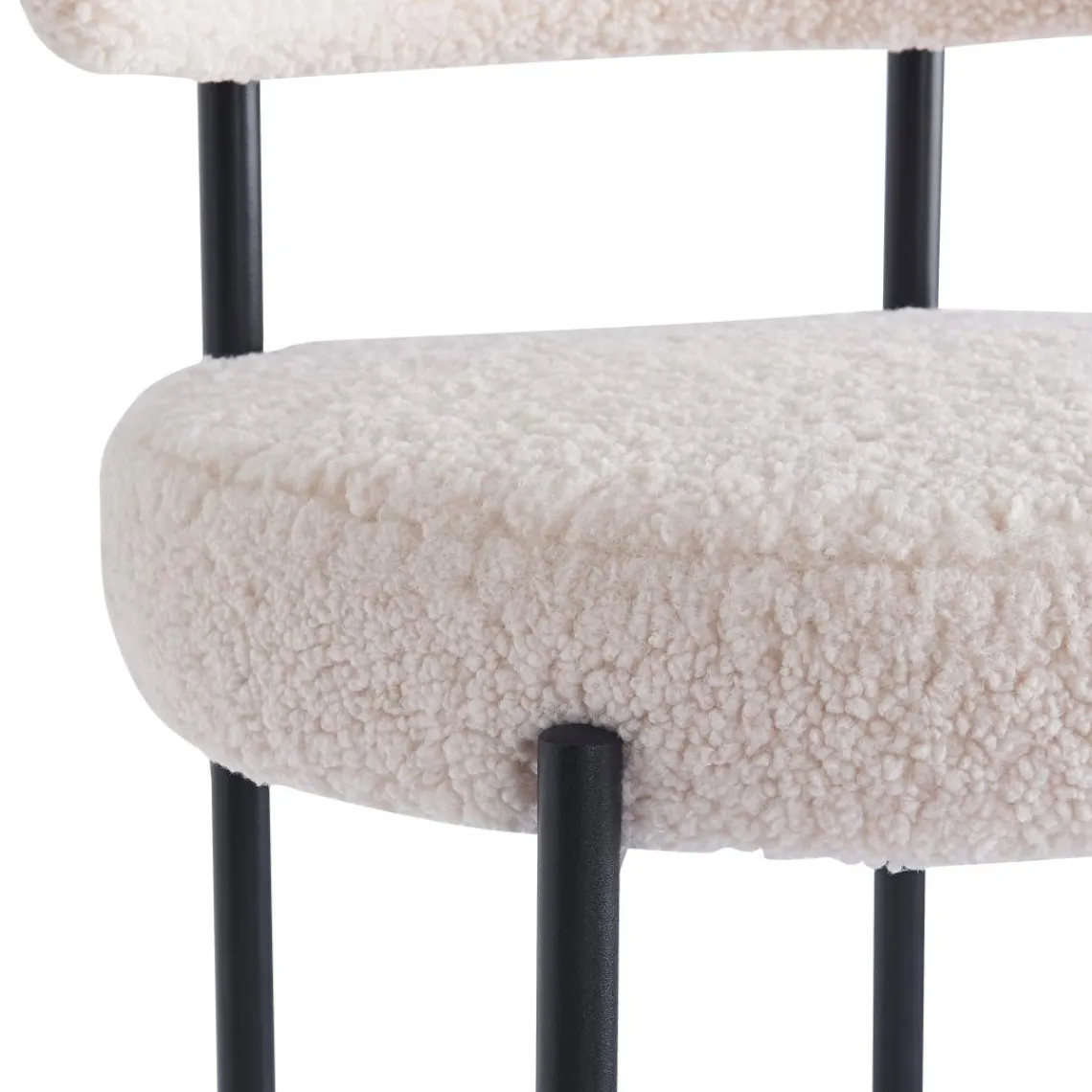 3S. x Home Le tabouret de bar LARS design scandinave élégant assise garnie premium avec une mousse ultra-dense Best