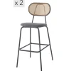 3S. x Home Le tabouret de bar OREBRO design industriel élégant assise garnie de mousse ultra-dense Hot