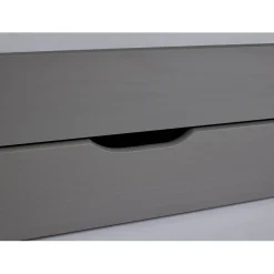3S. x Home Lit à Tiroirs 90x200cm Gris LENA Outlet