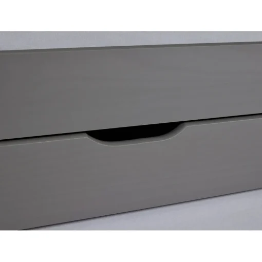 3S. x Home Lit à Tiroirs 90x200cm Gris LENA Outlet