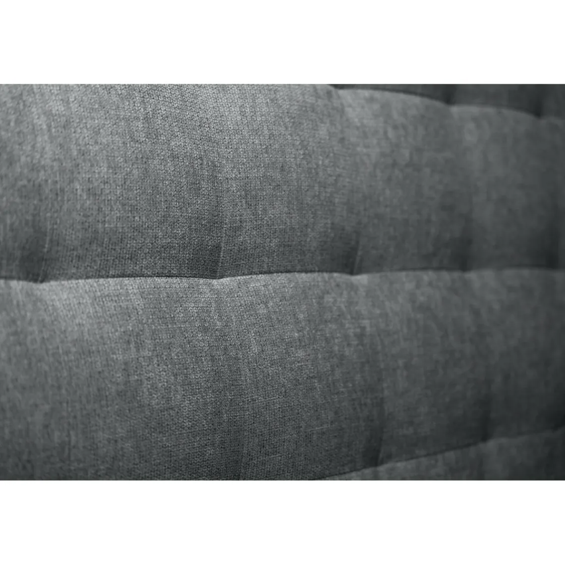 Wtb Lit avec tête de lit capitonnee tissu et sommier gris anthracite Hot