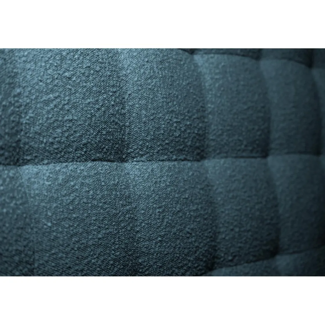 Wtb Lit avec tête de lit capitonnee bouclette et sommier tapissier Bleu Online