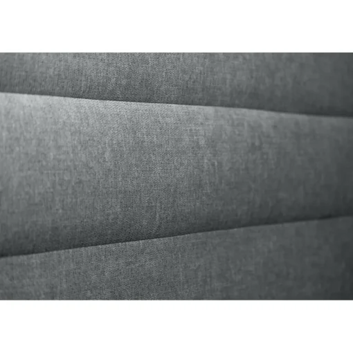 Wtb Lit avec tête de lit lignes tissu et sommier kit gris anthracite Best