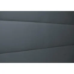 Wtb Lit avec tête de lit lignes velours et sommier kit gris anthracite