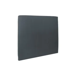 Wtb Lit avec tête de lit tapissier velours et sommier tapissier gris anthracite Hot