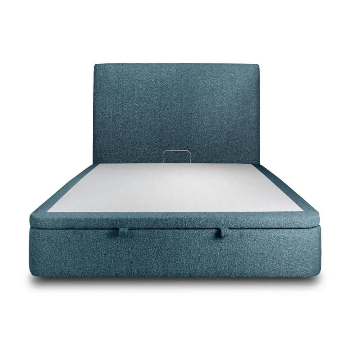 Sommeil de Plomb Lit coffre avec tête de lit tapissier Bouclette Bleu Clearance