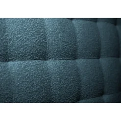 Sommeil de Plomb Lit coffre avec tête de lit capitonnee Bouclette Bleu Discount