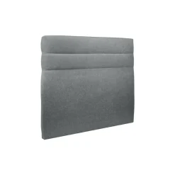 Sommeil de Plomb Lit coffre avec tête de lit lignes Tissu Gris anthracite