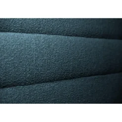 Sommeil de Plomb Lit coffre avec tête de lit lignes Bouclette Bleu Discount