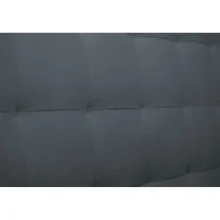 Sommeil de Plomb Lit coffre avec tête de lit capitonnee Velours Gris anthracite Discount
