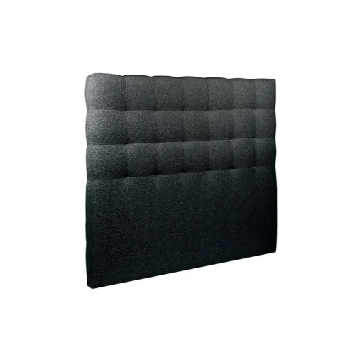 Wtb Lit coffre avec tête de lit capitonnee Bouclette Noir