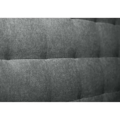 Sommeil de Plomb Lit coffre avec tête de lit capitonnee Tissu Gris anthracite