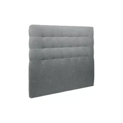 Sommeil de Plomb Lit coffre avec tête de lit capitonnee Tissu Gris anthracite