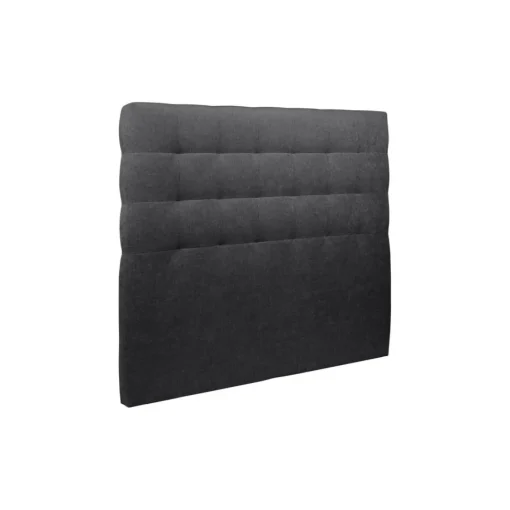 Wtb Lit coffre avec tête de lit capitonnee Tissu Noir Best