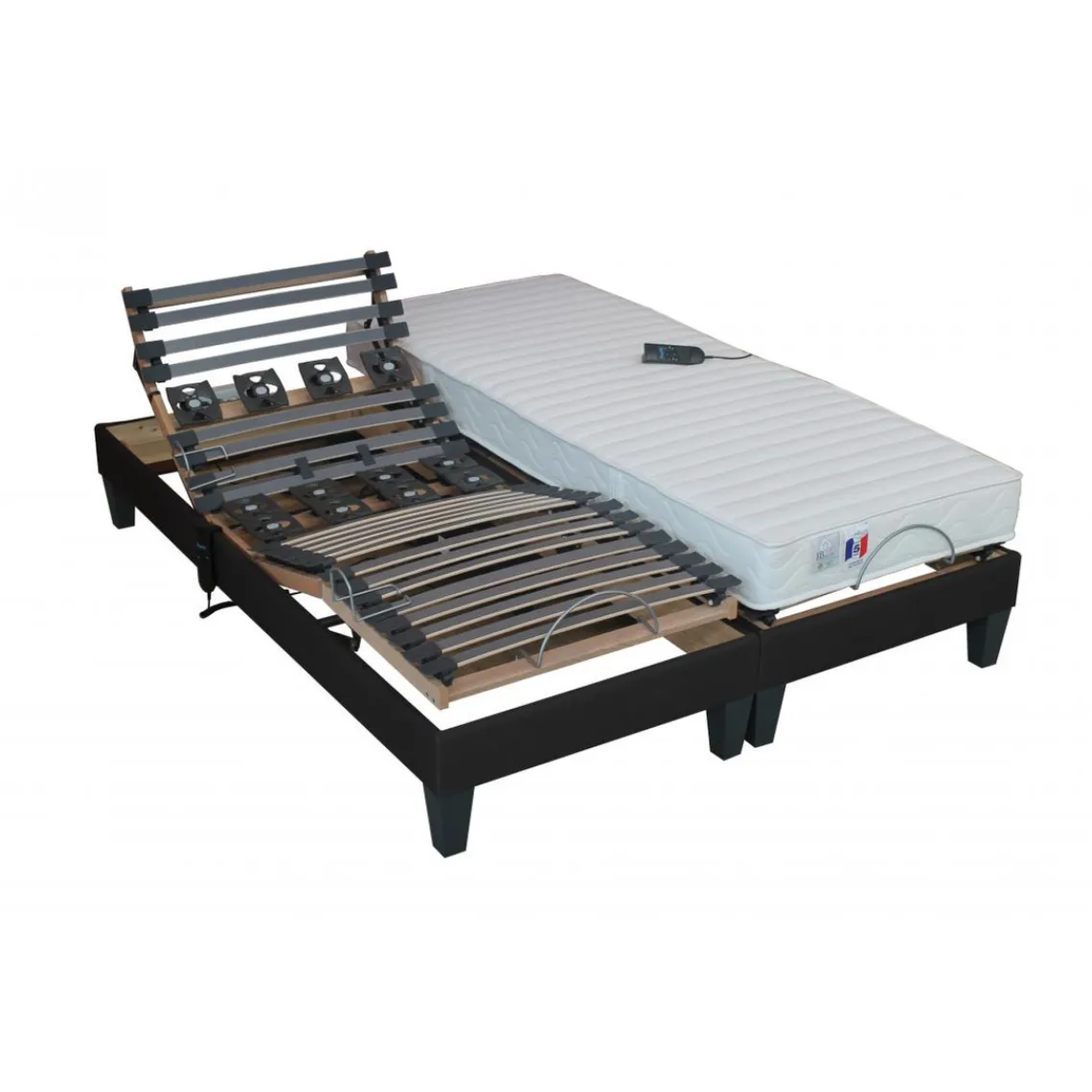 Selenia Lit de Relaxation Matelas Latex et Sommier Electrique à Lattes et Plots AINA Clearance