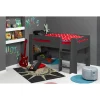 3S. x Home Lit demi Hauteur 90 x 190 gris Outlet
