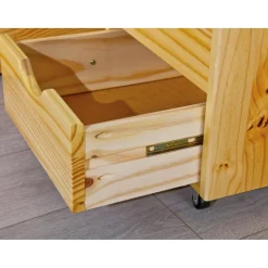3S. x Home Lit en Pin Massif avec tiroirs de rangement IRIVO bois Best