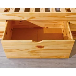 3S. x Home Lit en Pin Massif avec tiroirs de rangement IRIVO bois Best