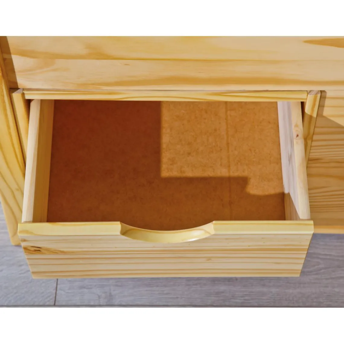 3S. x Home Lit en Pin Massif IRIVO avec tiroirs de rangement Outlet