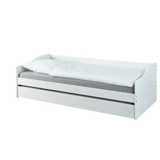 3S. x Home Lit Gigogne en Bois Massif Blanc New