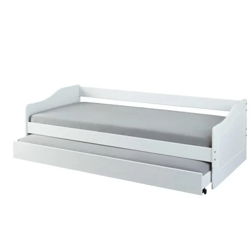 3S. x Home Lit Gigogne en Bois Massif Blanc New