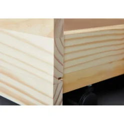 3S. x Home Lit Gigogne en Bois Massif Nature Marron Clearance