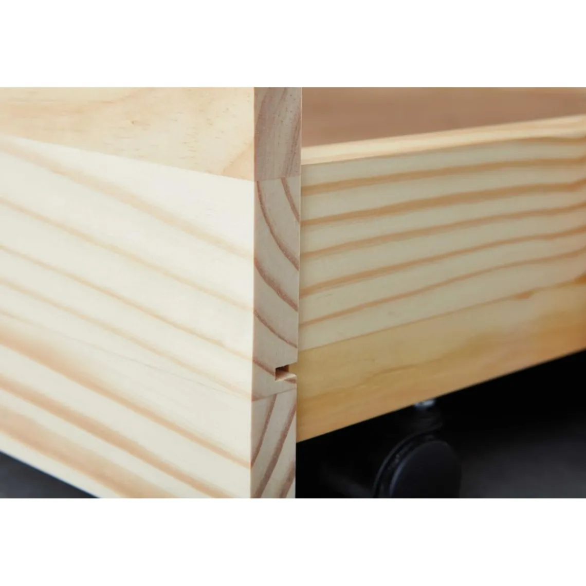 3S. x Home Lit Gigogne en Bois Massif Nature Marron Clearance