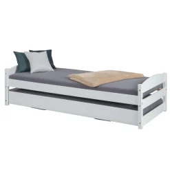 3S. x Home Lit Gigogne 90x200 blanc QUINTAS New