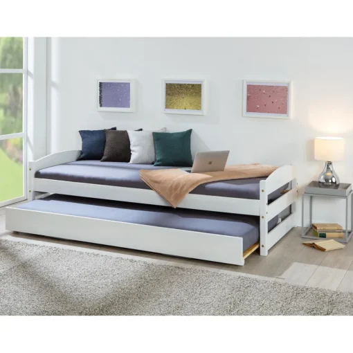 3S. x Home Lit Gigogne 90x200 blanc QUINTAS New