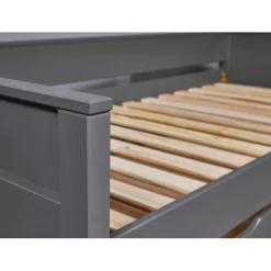 3S. x Home Lit multi fonction DREAM THE FUTURE Gris 90x200 Sommiers inclus Matelas non inclus New