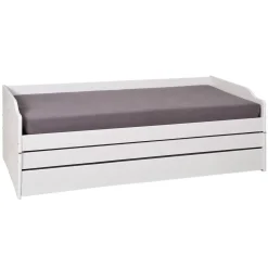 3S. x Home Lit multifonction 90x200 LORA Blanc