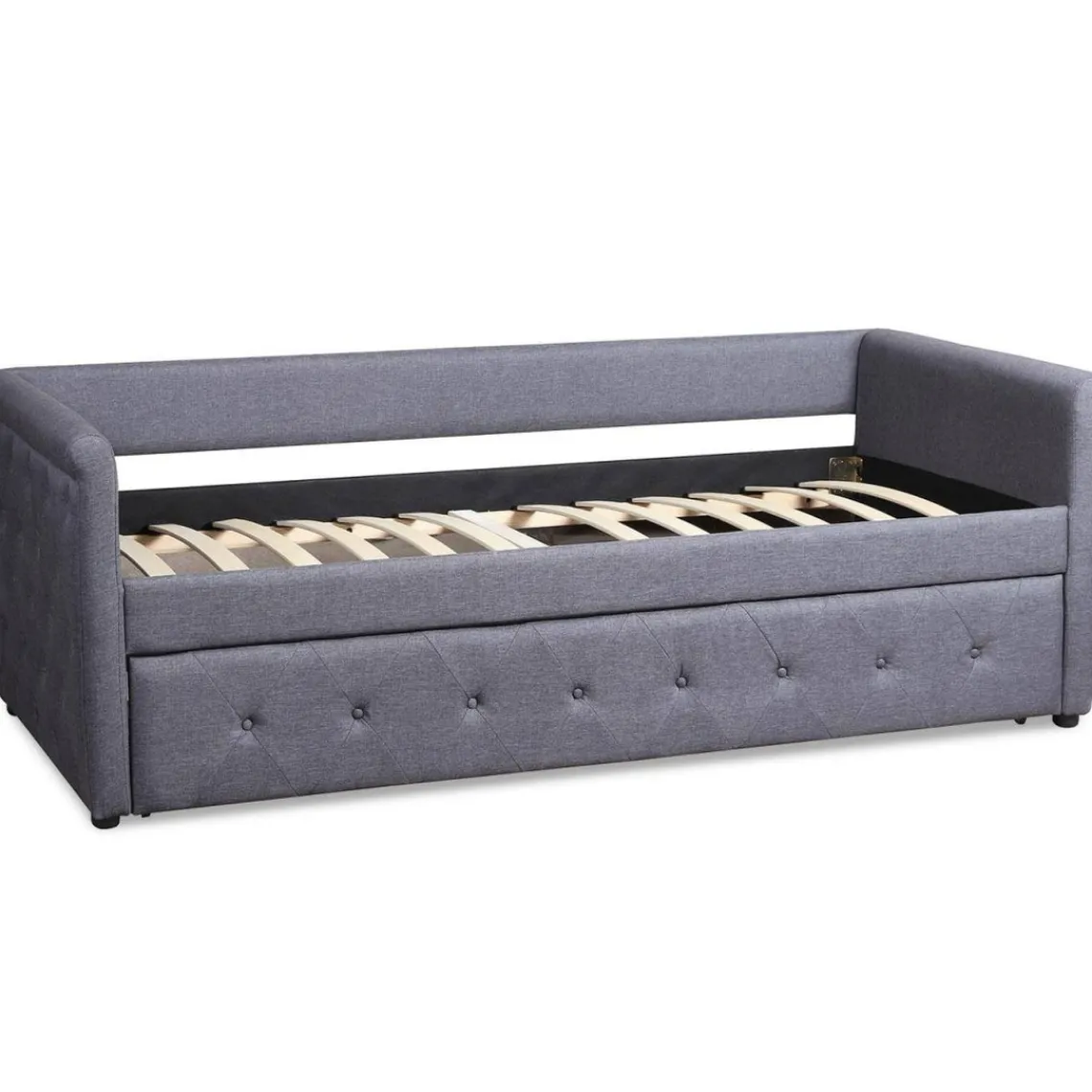 3S. x Home Lit simple gigogne Garry Tissu Gris Foncé New