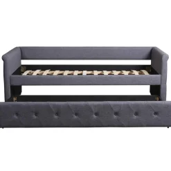 3S. x Home Lit simple gigogne Garry Tissu Gris Foncé New